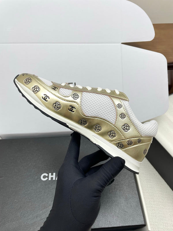 CC 25 Sneaker Gold Sheepskin Mesh 338281