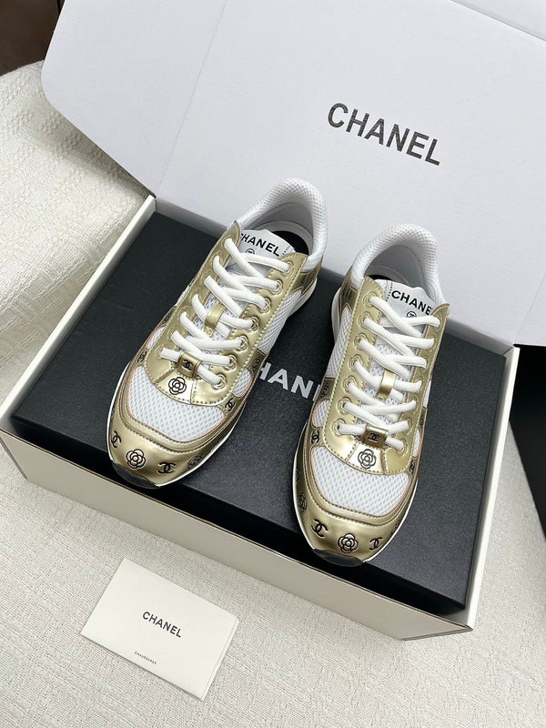 CC 25 Sneaker Gold Sheepskin Mesh 338281