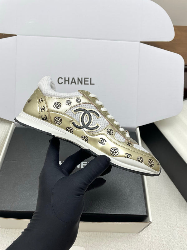 CC 25 Sneaker Gold Sheepskin Mesh 338281