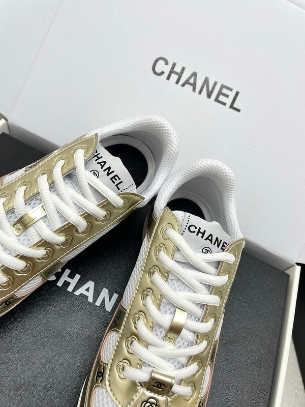 CC 25 Sneaker Gold Sheepskin Mesh 338281