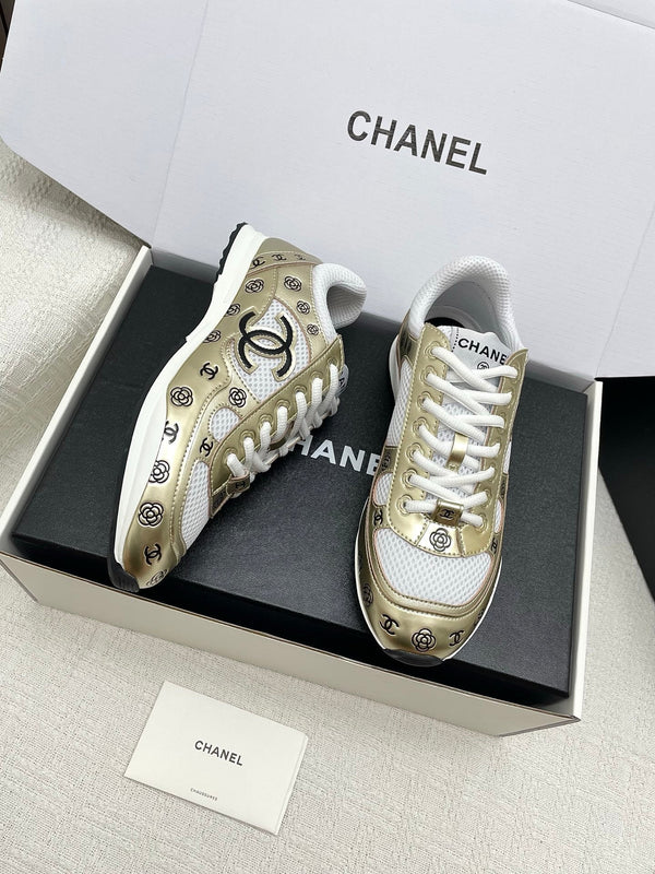 CC 25 Sneaker Gold Sheepskin Mesh 338281