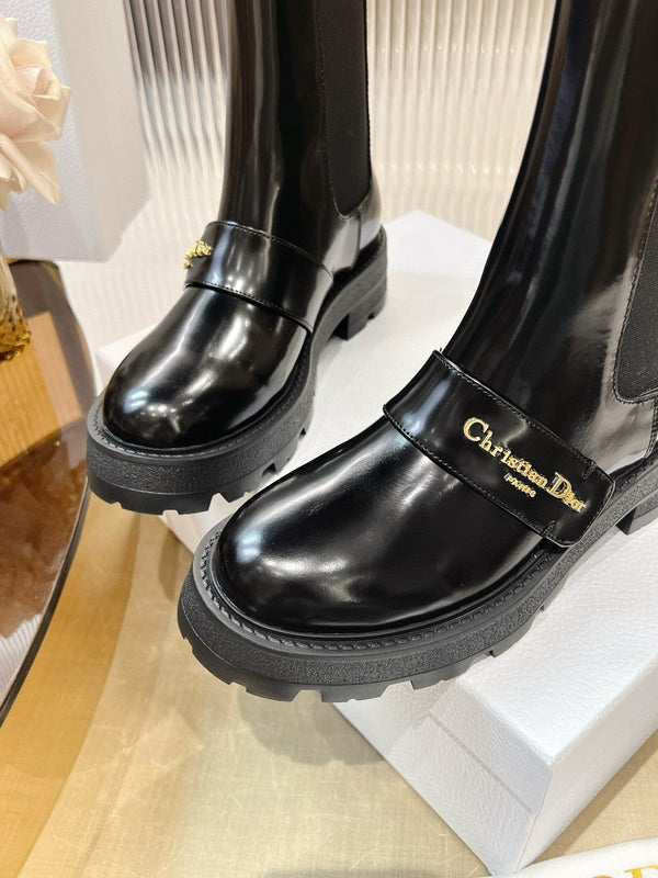 CD 25 short boots black calfskin 438779