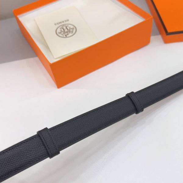 Collier De Chien Belt 30mm Black Epsom Gold Buckle