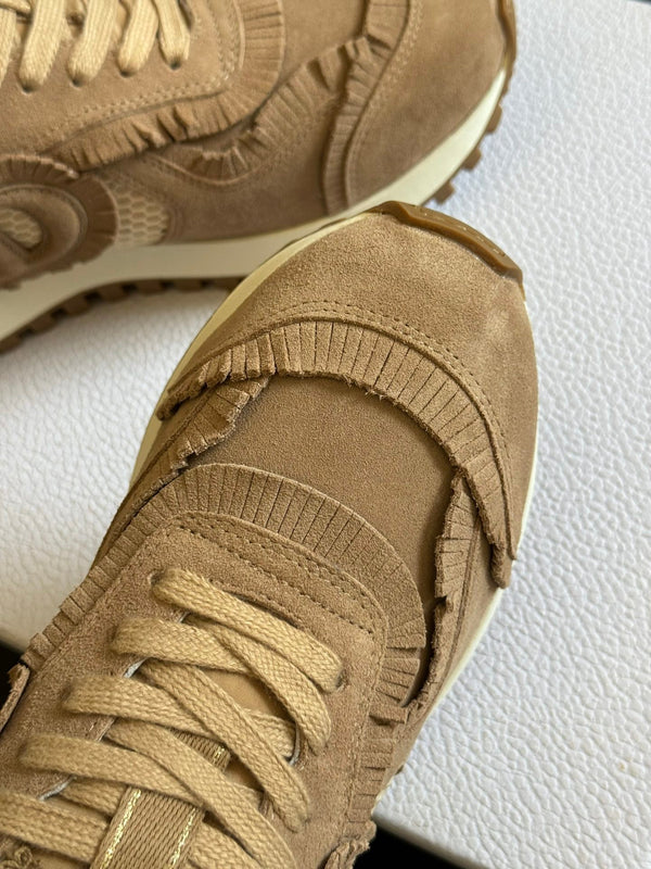 Cest CD Sneaker Brown Suede Calfskin and Mesh