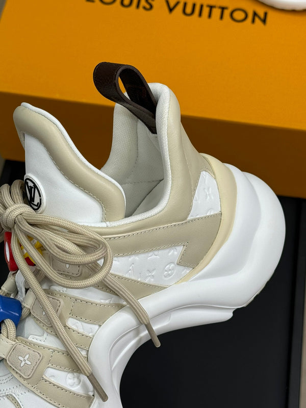 LV Archlight Sneaker White Mix Beige Calfskin