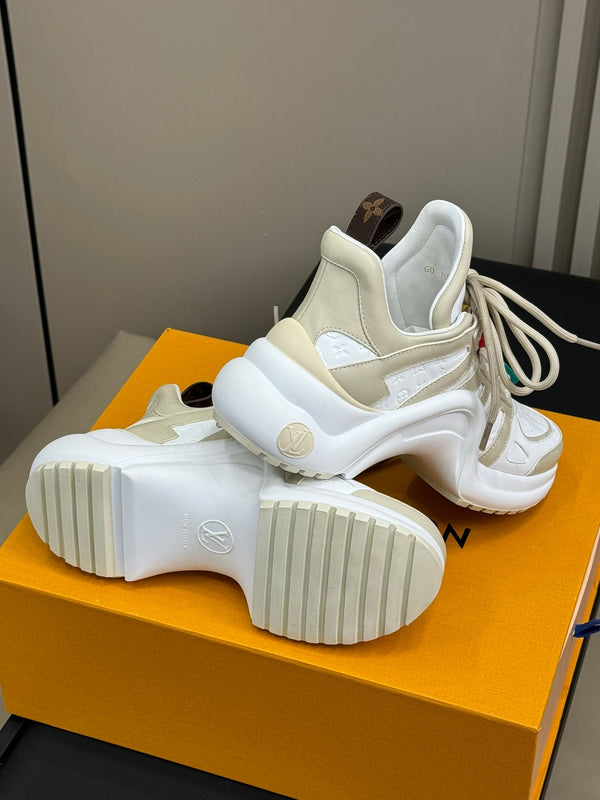 LV Archlight Sneaker White Mix Beige Calfskin