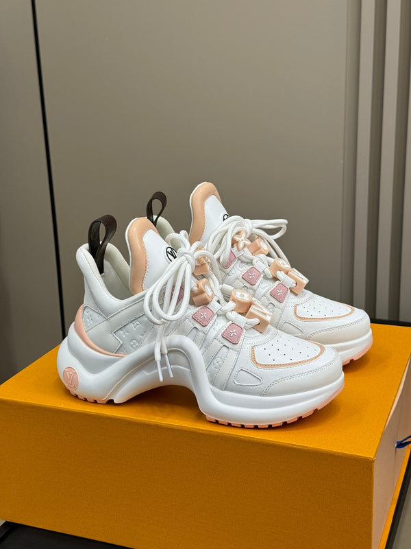 LV Archlight Sneaker White Mix Nude Calfskin