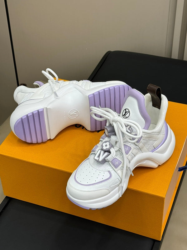 LV Archlight Sneaker White Mix Purple Calfskin