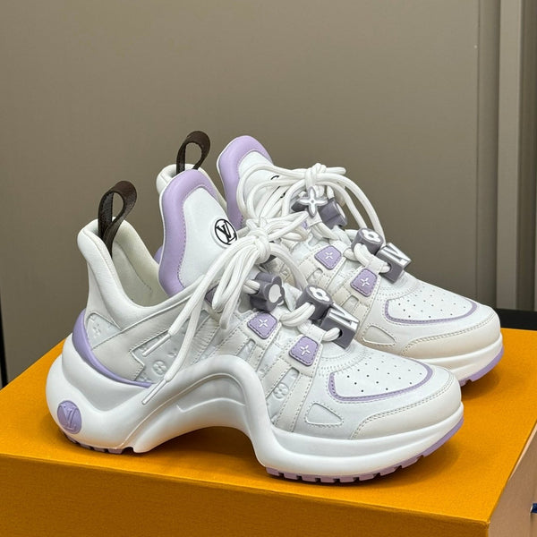 LV Archlight Sneaker White Mix Purple Calfskin