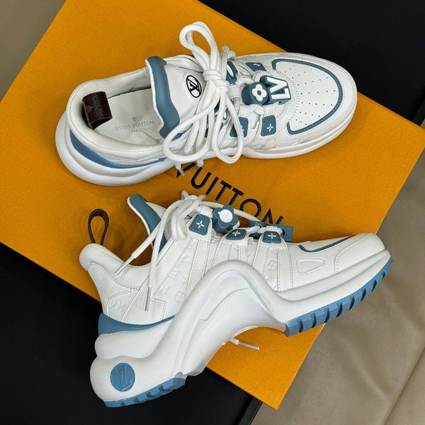 LV Archlight Sneaker Bianco Mix Blu Pelle di vitello