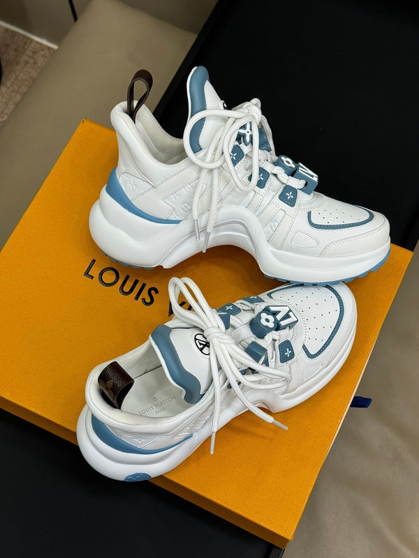 LV Archlight Sneaker Bianco Mix Blu Pelle di vitello