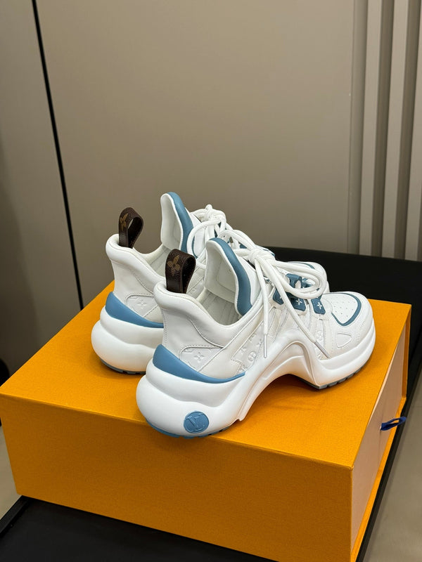LV Archlight Sneaker Bianco Mix Blu Pelle di vitello