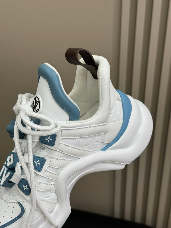 LV Archlight Sneaker Bianco Mix Blu Pelle di vitello