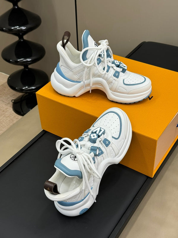 LV Archlight Sneaker Bianco Mix Blu Pelle di vitello