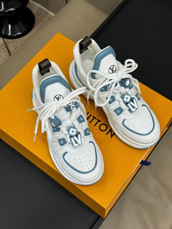 LV Archlight Sneaker Bianco Mix Blu Pelle di vitello