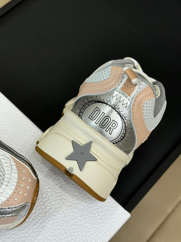 CD Chrono Sneaker Nude and Silver Mesh Fabric 992626
