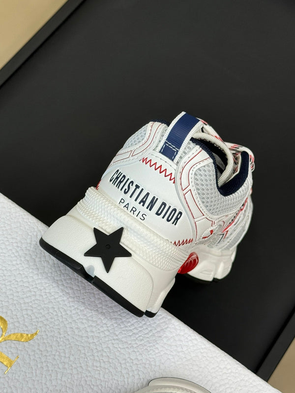 CD Chrono Sneaker White Mix Red Mesh Fabric 992629