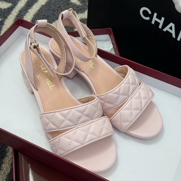 CC 25SS Honey Sandals 5cm Pink Lambskin 319633