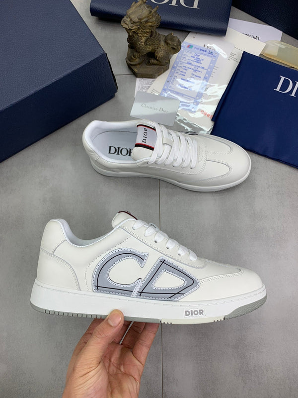 CD HOMME SNEAKERS WHITE CALFSKIN