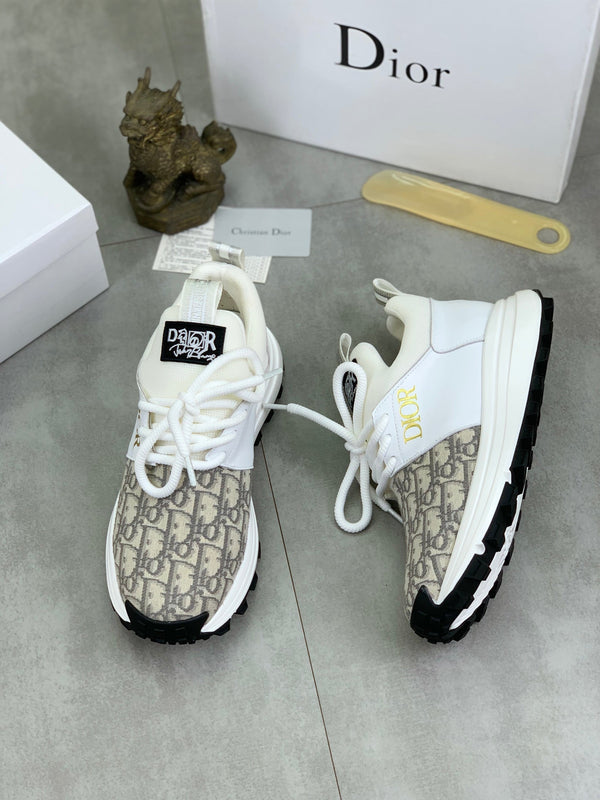 CD B24 SNEAKER TESSUTO BEIGE E BIANCO