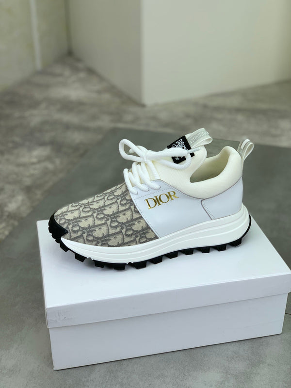 CD B24 SNEAKER TESSUTO BEIGE E BIANCO