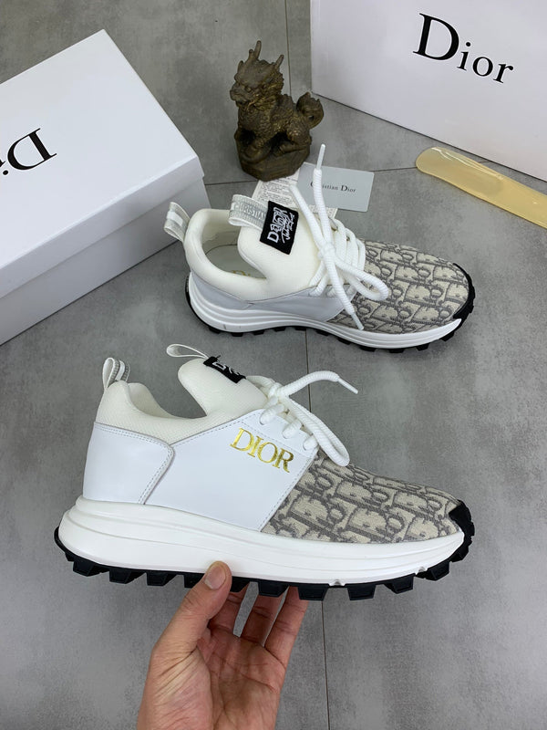 CD B24 SNEAKER TESSUTO BEIGE E BIANCO