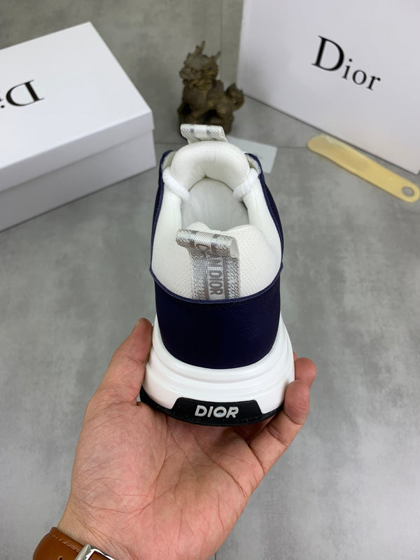 CD B24 SNEAKER IVORY AND NAVY FABRIC