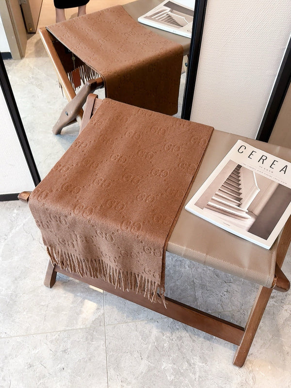 SCARF IN BRONZE BROWN CASHMERE 405596