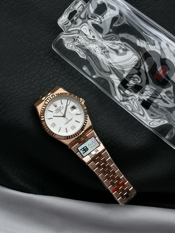Rolex Land Dweller 40mm Pink Gold White