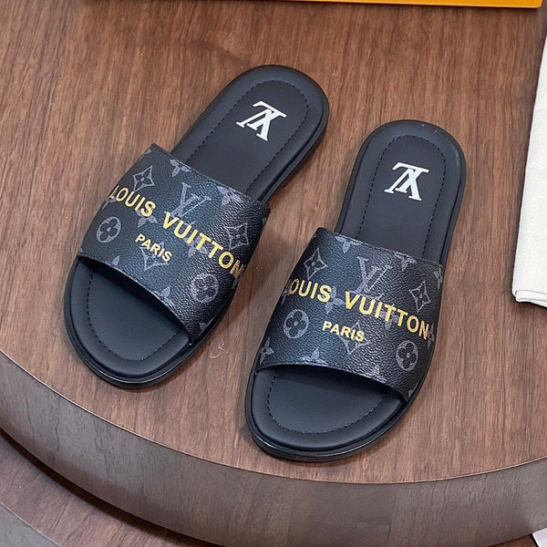 LV MULE IN BLACK MONOGRAM CALFSKIN