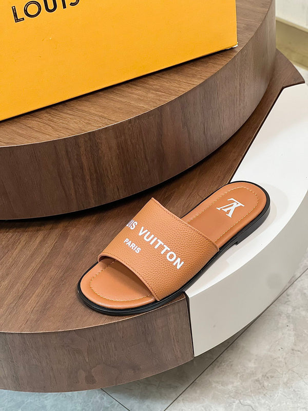 LV OASIS MULE CARROT ORANGE CALFSKIN