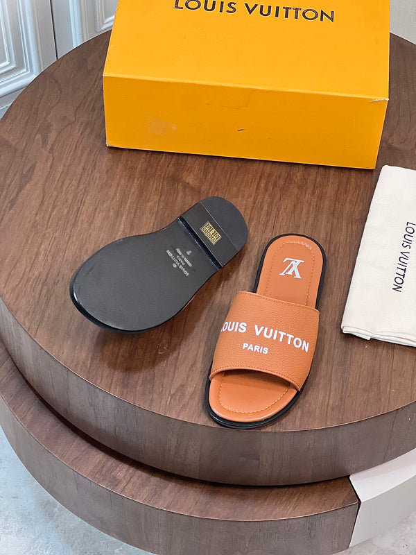 LV OASIS MULE CARROT ORANGE CALFSKIN