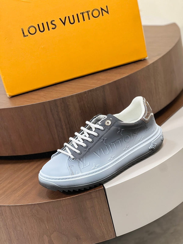 LV TIME OUT SNEAKER NERO MIX BIANCO PELLE DI VITELLO