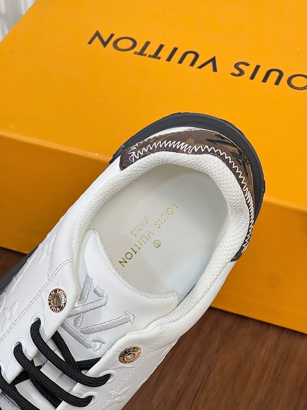 LV TIME OUT SNEAKER GREY MIX WHITE CALFSKIN