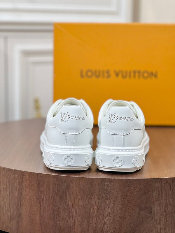 LV TIME OUT SNEAKER IN WHITE CALFSKIN