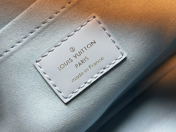 LV Speedy Bandoulière 20 Blue Monogram Empreinte Leather