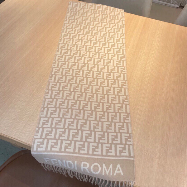 ROMA 190 FF SCRAF IN CAMEL BROWN MIX WHITE WOOL AND CASHMERE