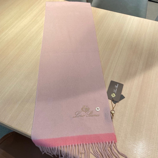 LP Grande Unita Scarf 180 CM In Light Pink With Coral Pink Cashmere 105244