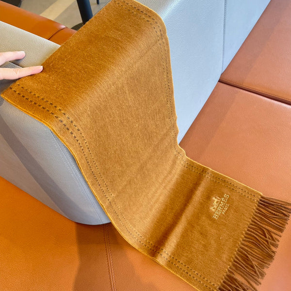 SCARF 180CM COPPER BROWN CASHMERE