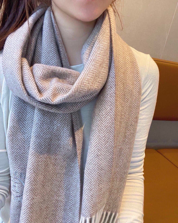 Scarf 180 CM Light Grey Cashmere 405125