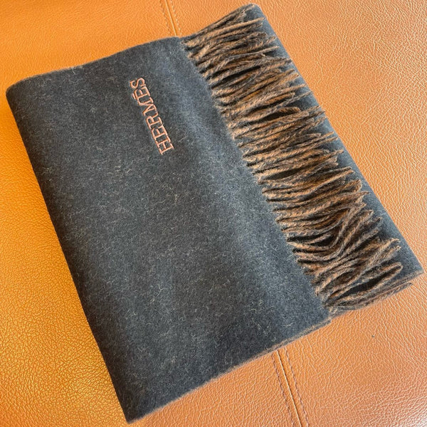 Scarf 180 CM In Black Mix Brow Cashmere