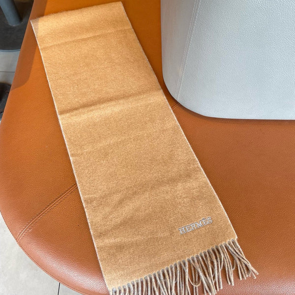 Scarf 180 CM In Beige Mix Grey Cashmere