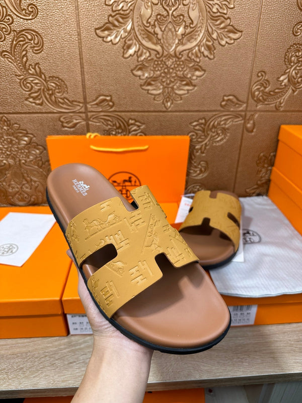 HM IZMIR SLIPPER SAFFRON CALFSKIN