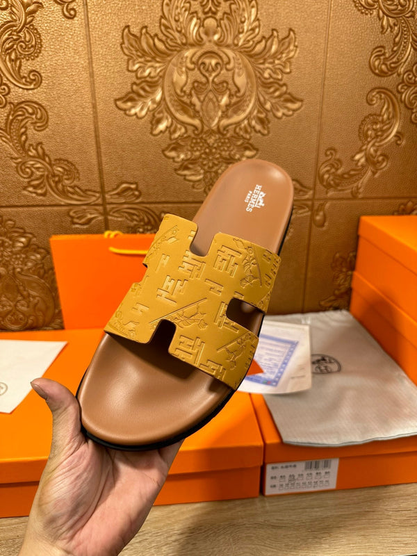 HM IZMIR SLIPPER SAFFRON CALFSKIN