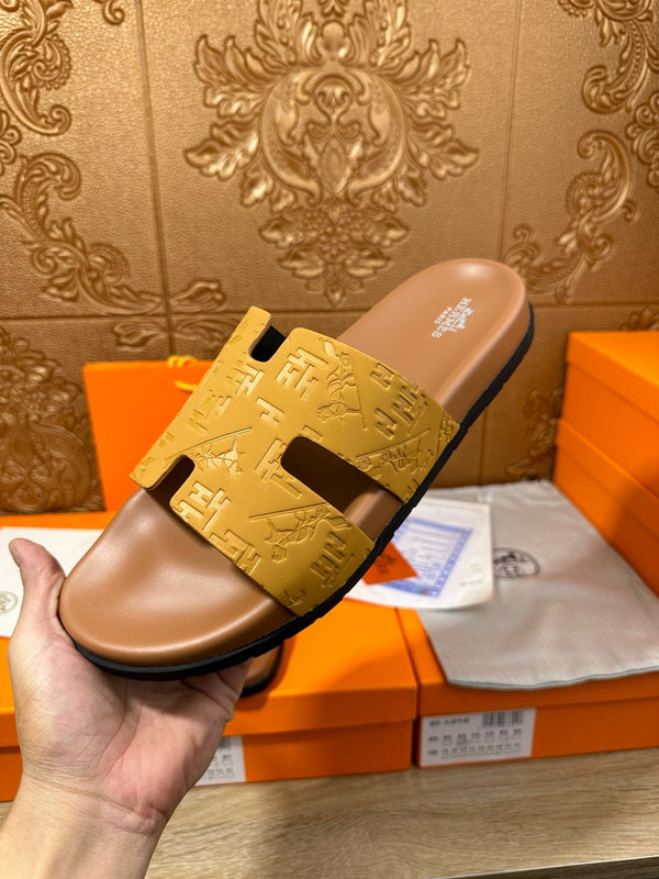 HM IZMIR SLIPPER SAFFRON CALFSKIN
