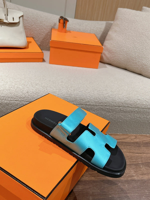 SANDALO CYPRUS NERO MIX CIELO PELLE DI VITELLO