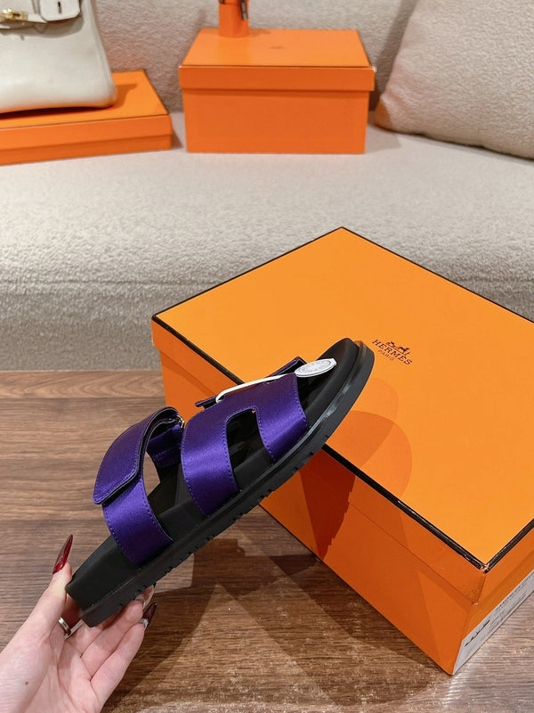 SANDALO CYPRUS NERO MIX PELLE DI VITELLO BLU IMPERIALE