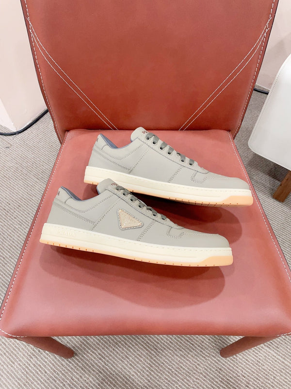 SNEAKERS PRA DOWNTOWN VERNICIATE IN PELLE DI VITELLO ALLORO