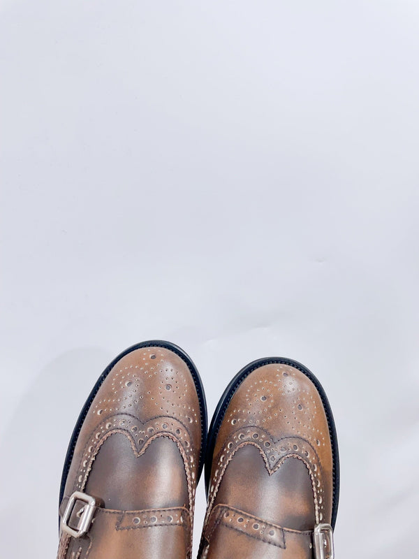 Miu-Church's Loafers raw brown Nubuck Leather