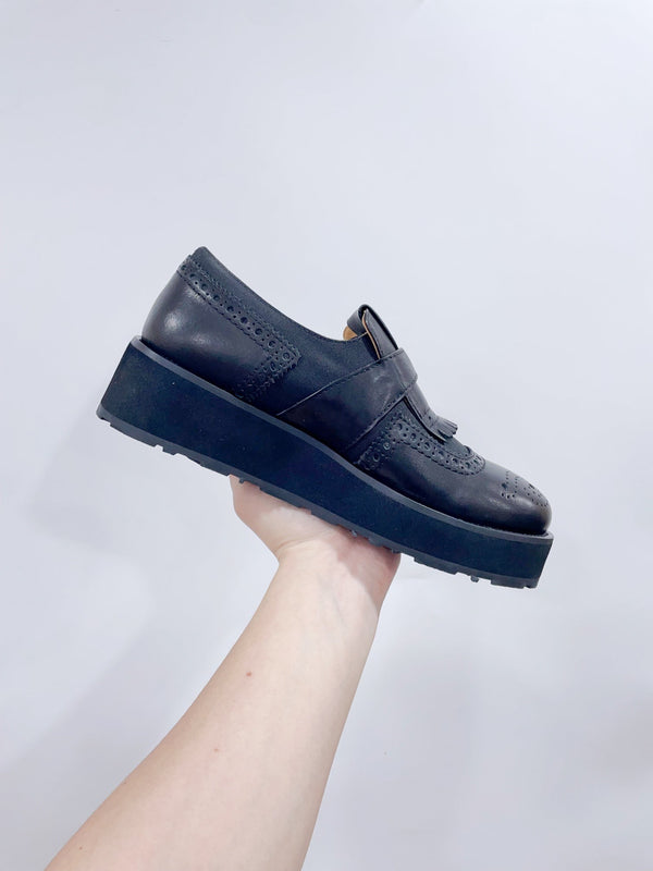 Miu-Church's Loafers Black Nubuck Leather